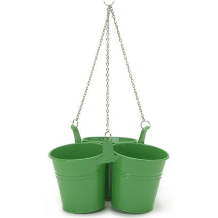 Houston International Triple Metal Hanging Planter (Set of 18)