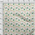 thumbnail image 2 of oneOone Cotton Jersey White Fabric Merry Christmas Sewing Fabric By The Yard Printed Diy Clothing Sewing Supplies 58 Inch Wide-6LZ, 2 of 4