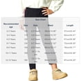 thumbnail image 6 of Diufon Black Leggings Girls Fleece Lined High Waisted Thickened Thermal Pants Kids Fall Winter Warm Layering Bottoms, 6 of 8