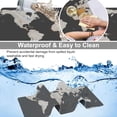 thumbnail image 4 of Desk Mat, Vintage World Map Extended Large Gaming Mouse Pad for Desk XXL, Non-Slip Rubber Base Stitched Edges Long Computer Keyboard Desk Pad Mouse Mat for Home Office Gaming 35.4"X15.7", 4 of 6
