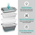 thumbnail image 2 of Brookstone Collapsible Laundry Basket, Space Saving & Foldable, Gray, 2 of 5