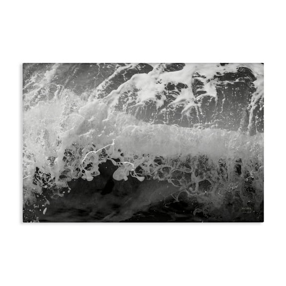 Stupell Industries Pacific Ocean Splash Landscape Photography Gallery Wrapped Canvas Art Print Wall Art, 24 x 16