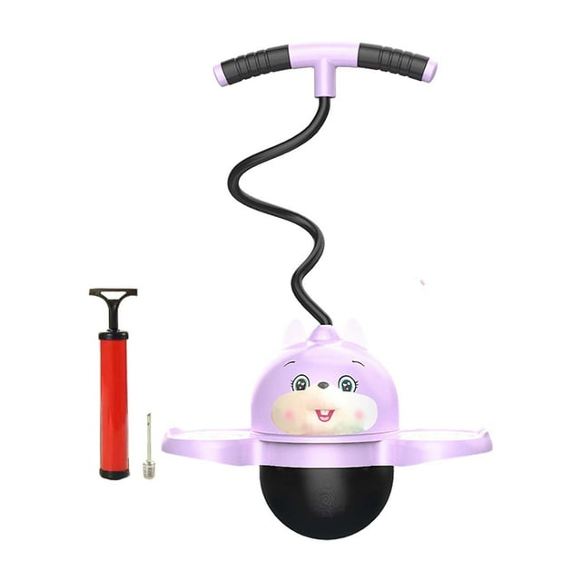 braveheart PP PVC Sensory Training Pogo Ball With Pump Offers Balance Development And Fun Jumping Experience Made Reliable PP PVC Rabbit Pink 38x90cm