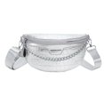 thumbnail image 1 of Alligator Pattern Chest Bag Casual Thick Chain Lady Waist Bag for Work (Green), 1 of 10