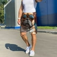 thumbnail image 5 of Mens Pajama Shorts, French Bulldog In Sunglasses Sleep Shorts Men Pajama Bottoms Lounge PJ Shorts with Pockets, 5 of 6