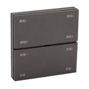 TUYA App Control, Color & Brightness Adjustment, Wireless Switch 8-Gang Smart Light Dimmer