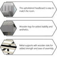 thumbnail image 5 of alazyhome King Size Upholstered Platform Bed Frame, Easy Assemble, Light Grey, 5 of 6