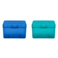 thumbnail image 1 of LEEYNEER Index Card Holder Index Card Box Notecard Box Flash Card Holder Index Organizer 2PC, 1 of 7
