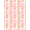 Pink, Pattern 5, variant on ODIKA 4'x6' Machine Washable Non-Slip Area Rug, Abstract Pink High Traffic Rug, Pink, 1101575