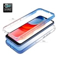 thumbnail image 6 of For Motorola Moto G Play Phone Case (2021), Mantto Full body Clear Cover PC + TPU Shockproof Anti-Scratch Gradient Bumper Rugged Two-layer Protection Cover for Motorola Moto G Play 2021 - Blue, 6 of 8