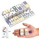 thumbnail image 4 of Juego de dominó Mexican Train Yinlo Double 12 con funda y trenes, 4 of 9