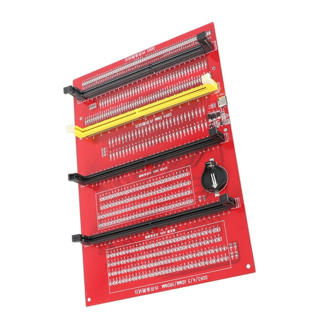 Tarjeta de Probador de Memoria Ram, DDR3 DDR4 DDR5UDMM DDR5RDIMM RAM Memoria Diagnóstico Analizador Profesional Con Luz LED para Computerador