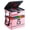 Pink-2 Layer, variant on 2 Layer File Box With Lock  Portable Document Organizer Handle Fireproof For Home Office Legal Storage