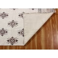 thumbnail image 6 of Casavani Indian Dining Room Pure Cotton Rug, Brown 2x3 feet, 6 of 6