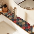 thumbnail image 2 of Yayeee Faucet Mat for Kitchen Sink 14.7" Diatomite Long Splash Guard Pad, Dark Tartan Pattern, 2 of 7