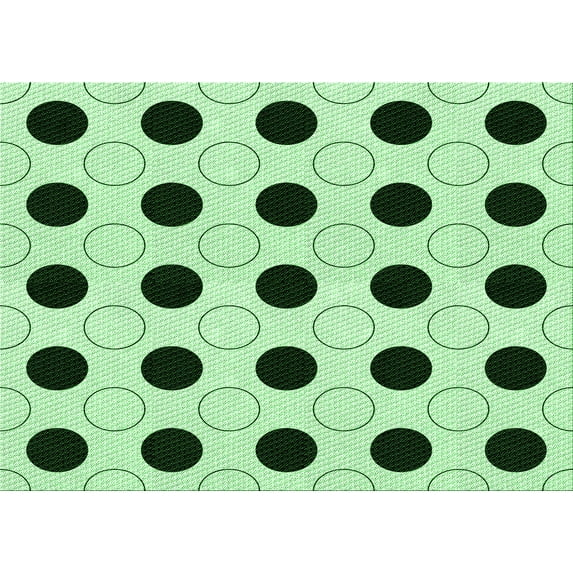 Ahgly Company Indoor Rectangle Patterned Mint Green Area Rugs, 2' x 3'