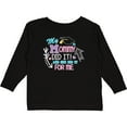 thumbnail image 3 of Inktastic My Mommy Did It and She Did It for Me with Graduation Cap Girls Long Sleeve Toddler T-Shirt, 3 of 5