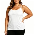 thumbnail image 3 of TaTaai Women's Plus Size Camisole with Built In Padded Bra Adjustable Strap Sleeveless Tank Top for Daily Wear, 3 of 8