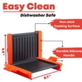 thumbnail image 4 of Maconee Microwave Sandwich maker | Microwave Grill Cheese Maker | Microwave Crisper Toaster Cookware | Panini Press | Cooking Fast and Dishwasher Saf, 4 of 7