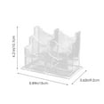 thumbnail image 2 of GAXIRE Desk Business Card Holder Transparent Acrylic 1Set 5.9X3.6X4.2in, 2 of 8