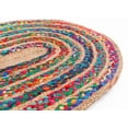 thumbnail image 4 of Indian Chindi Cotton Rug, Beautiful Oval Design, various Sizes Available, 4 of 4