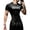 Black-1, variant on Round Neck Short Sleeve Men's Athletic Compression Shirt Gothic Graphic Compression Shirt Gym Casual Daily Wear Athletic T-Shirt