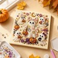 thumbnail image 4 of Halloween Pearl Bead Mosaic Art DIY Kit,Raised Ghost Pumpkin Haunted Mansion Design,Stress Relief Handcraft Wall Decoration for Gothic Home, 4 of 6