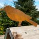 thumbnail image 5 of 4 piezas de pájaros oxidados con tornillos, siluetas de pájaros para jardín, decoración de metal oxidado para jardín, arte de patio, pájaros de metal, adornos de pájaros, paisaje de patio, 5 of 5
