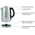 thumbnail image 4 of Salton Cordless Electric Kettle Stainless Steel JK1903 - Automatic Shut-Off - 1.7 L, 1500 W — Residential Use, Standard Application, 4 of 7