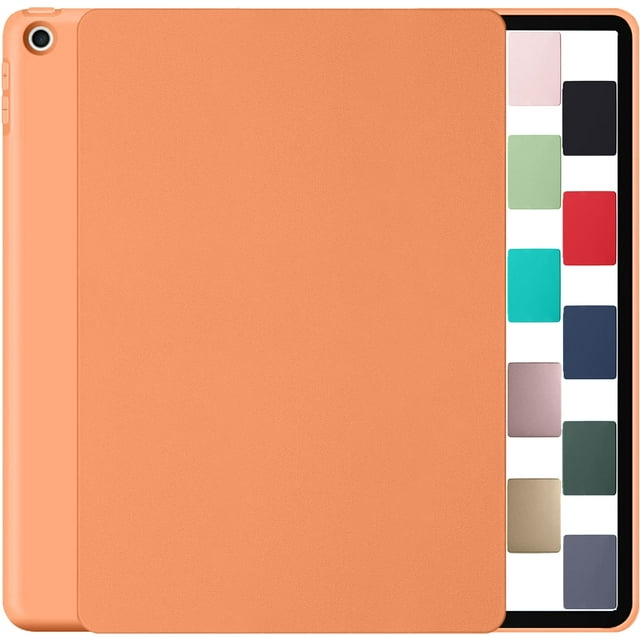 iPad Pro 9.7 inch Soft Silicone Back Case A1673 MLMP2LL/A MM172LL/A MLMN2LL/A MLMQ2LL/A A1674 A1675 MLMW2LL/A MLMX2LL/A MM192LL/A MLMV2LL/A MLN02LL/A MLMY2LL/A MLN12LL/A MM1A2LL/A MLPY2LL/A - Orange