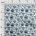 thumbnail image 2 of oneOone Rayon Light Blue Fabric Cowboy Fabric For Sewing Printed Craft Fabric By The Yard 56 Inch Wide, 2 of 5