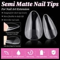 thumbnail image 2 of Puntas de gel Fake Nails LuckForever, 240 unidades, cortas, color almendra, cobertura completa, 2 of 7