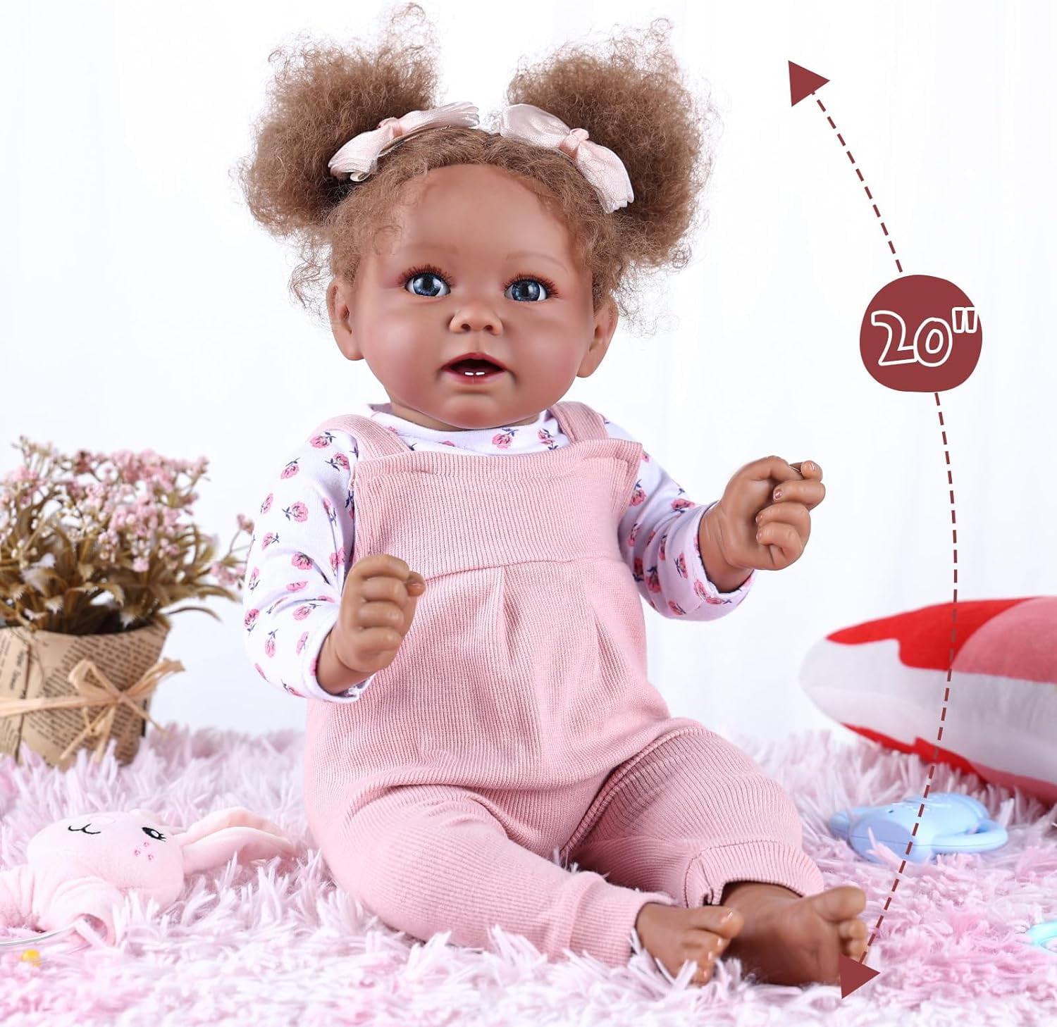 Reborn Baby Dolls - African American Vinyl, Willow Flower