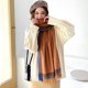 thumbnail image 4 of Bufandas de cuadros escoceses para mujer, chal de invierno con borlas de cachemira y cuadros grandes, bufandas de gran tamaño, bufandas cálidas y acogedoras para invierno y otoño, 4 of 5