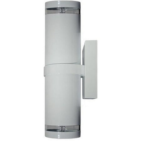 

Dabmar Lighting DW3560-W 14.50 x 4.38 x 5.63 in. 120 V 2 x 50 watts PAR20 Incandenscent Type Powder Coated Cast Aluminum UP & Down Light Wall Fixture White