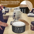 thumbnail image 3 of Coffee Filter Holder, Wooden Large Capacity Rustic Coffee Filter Storage Case Dispenser with Lid, Round Organizer Basket Container Storage for Pod and Filter, Coffee Bar Accessories, 3 of 11