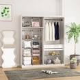 thumbnail image 4 of Wire Cube Storage, 12-Cube Storage Organizer Metal, C Grids Storage Bins Shelving, Modular Bookshelf Shelf, Closet Cabinet Ideal for Bedroom, Office 36.6”L x 12.4”W 48.4”H Silver Gray, 4 of 15
