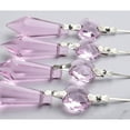 thumbnail image 7 of 20 Pieces Chandelier Icicle Crystal U-Drop Prisms Lamp Parts Glass Pendants Beads for Wedding, Party or Holiday Decoration, 37mm, Purple, 7 of 7