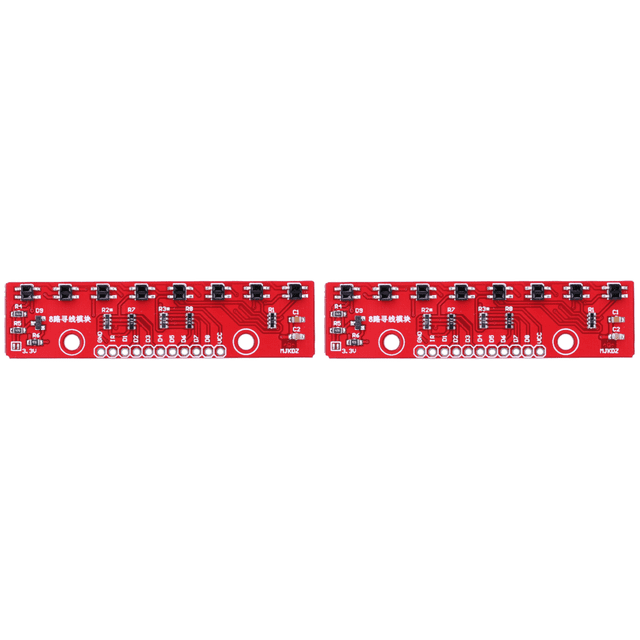 3.3V-5V 8Bit Detector Hunt Board 8 Channel PCB para laboratorios/Smart Cars/Robot
