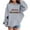 Gray, variant on Lorytime Kids Hoodies for Girls Unisex Merry Christmas Sweatshirt Long Sleeve Pullover Drop Shoulder Cute Tops Black