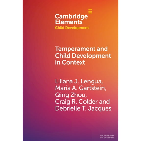 Elements in Child Development Temperament and Child Development in Context, (Hardcover)