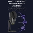 thumbnail image 4 of Microphone USB RGB, Kit de Micro à Effet d'Éclairage Dynamique avec Réduction de Bruit ENC, Idéal pour Réunion de Jeu Enregistrement Audio en Direct, 4 of 7