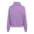 thumbnail image 6 of Ccpelsie Women's Fall Sweatshirts Long Sleeve Half Zip Comfort Pullover Winter Fashion Clothes(Purple,L), 6 of 6