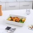 thumbnail image 5 of ZJTER Bakeware Set, Ceramic Baking Dish Set, Rectangular Casserole Dish Set, lasagna Pan, Baking Pans Set for Cooking, Cake Dinner, Kitchen, 9 x 13 Inches, 3-Piece (Set of 3, White), 5 of 7