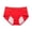 EN66_Red, variant on Womens Cotton Underwear Comfortable Mid Rise Full Coverage Panties Breathable Stretch Briefs Red 3XL