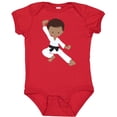 thumbnail image 3 of Inktastic African American Boy, Black Belt, Karate Pose Boys Baby Bodysuit, 3 of 5