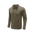 thumbnail image 2 of SAYOO Camiseta de manga larga para hombre, cuello alto, color sólido, jersey con escote de cremallera suave, tops informales ajustados para hombre SAYOO S M L XL XXL, 2 of 7