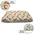 thumbnail image 3 of Squirrel Pet Bed, Friendly Forest Animals Smiling Winking Among Exotic Berries Leaves, Chew Resistant Pad for Dogs and Cats Cushion with Removable Cover, 24" x 39", Multicolor, by Ambesonne, 3 of 4