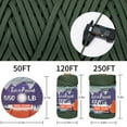 thumbnail image 5 of XKDOUS 550 Paracord 50ft Camo Green Parachute Cord, 100% Nylon 7 Strand Inner Core Type III Tactical Paracord Rope, Outside Survival Gear for Bracelets, Lanyards, Handle Wraps, Camping & Hiking, 5 of 5