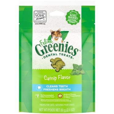 Greenies Catnip Flavor Dental & Crunchy Treat For Cat, 2.1 Oz